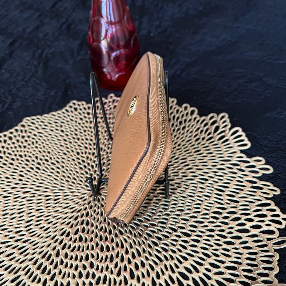 Michael Kors Camel Leather Wallet - Picture 2 of 6